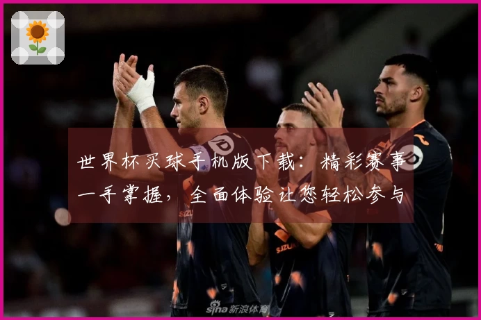 世界杯买球手机版下载：精彩赛事一手掌握，全面体验让您轻松参与